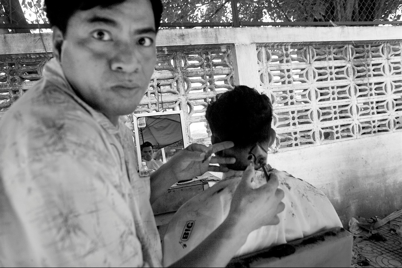 Coiffeur, Phnom Penh, Cambodge